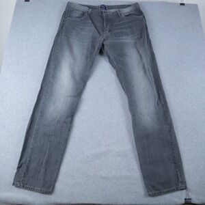 Aberdeen Jeans Mens 38 Button Fly Straight Leg 5-Pocket Cotton Denim Gray